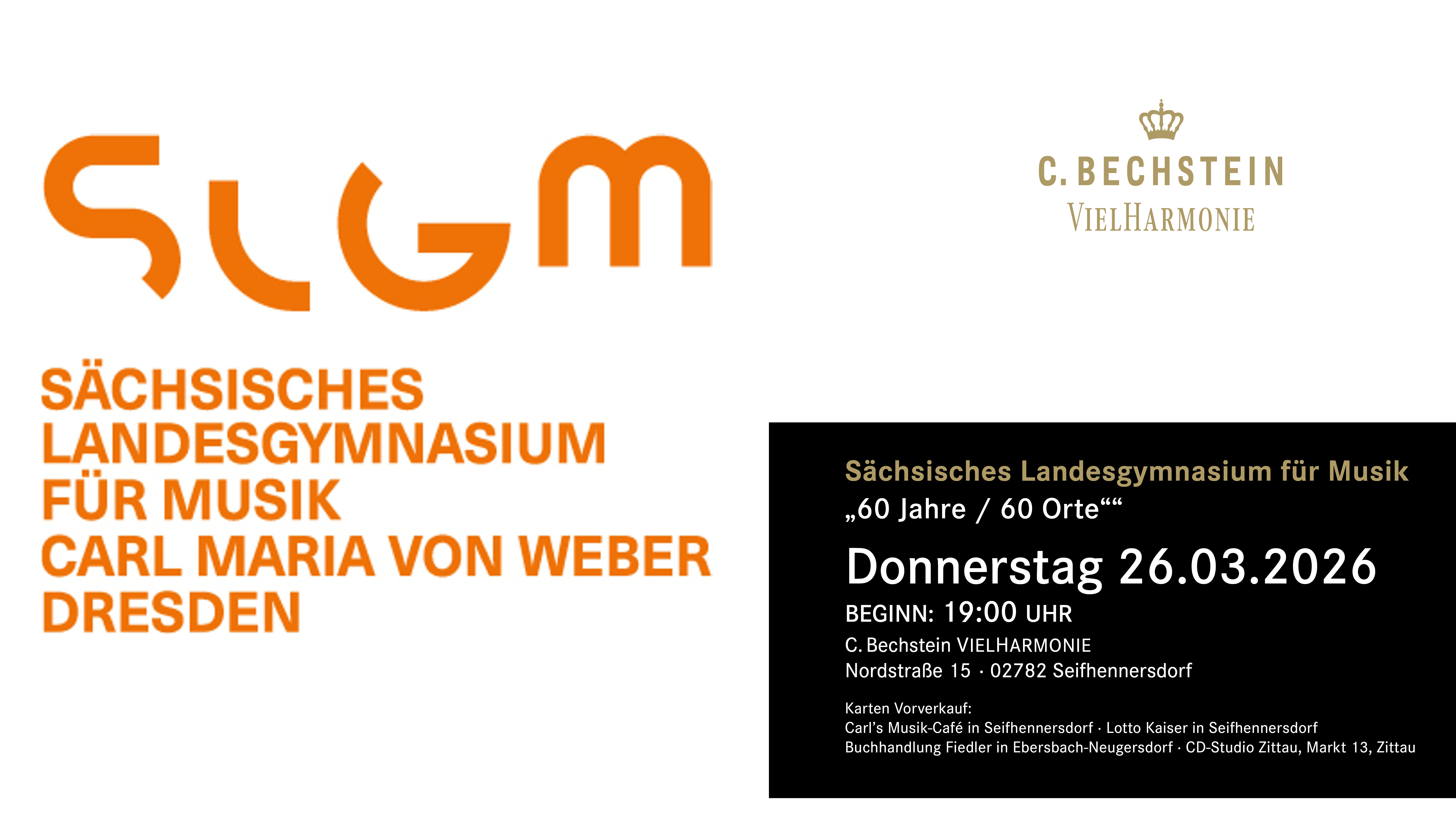 DRESDNER KLAVIERFESTIVAL - 60 Jahre / 60 Orte zu Gast bei C. Bechstein